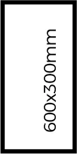 300 × 600 × 10 مم، 300 × 600 × 20 مم