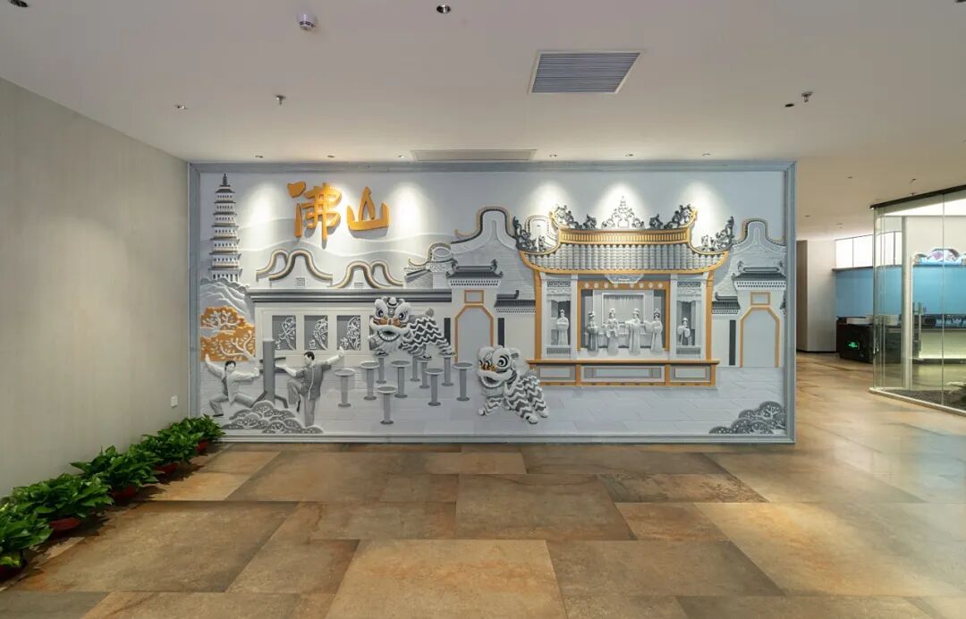 نقش بارز من السيراميك الرغوي