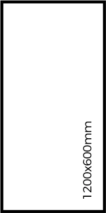600 × 1200 × 10 مم